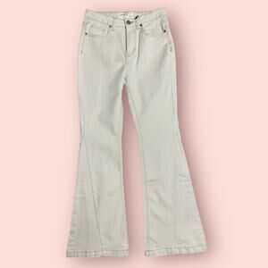 Ban jara high rise flared Bell Bottom stretch jeans pants size 5 26 cream flare